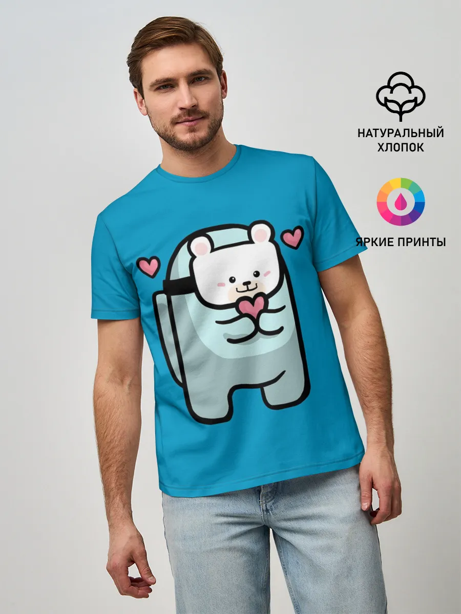 Мужская базовая футболка / Nyan Cat (Among Us)