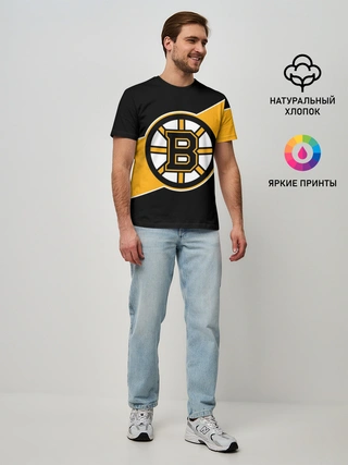 Мужская базовая футболка / Бостон Брюинз, Boston Bruins