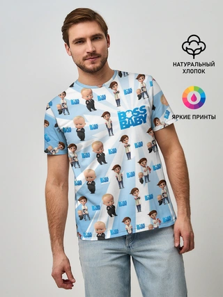 Мужская базовая футболка / Boss Baby (pattern)