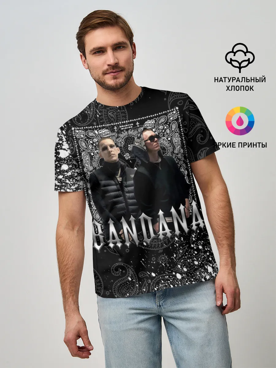 Мужская базовая футболка / BANDANA 1