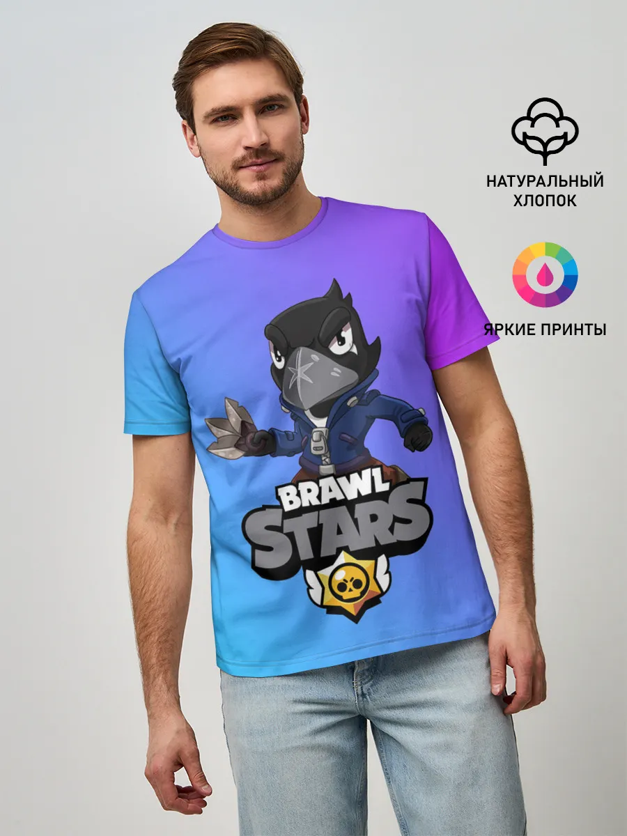 Мужская базовая футболка / Crow (Brawl Stars)