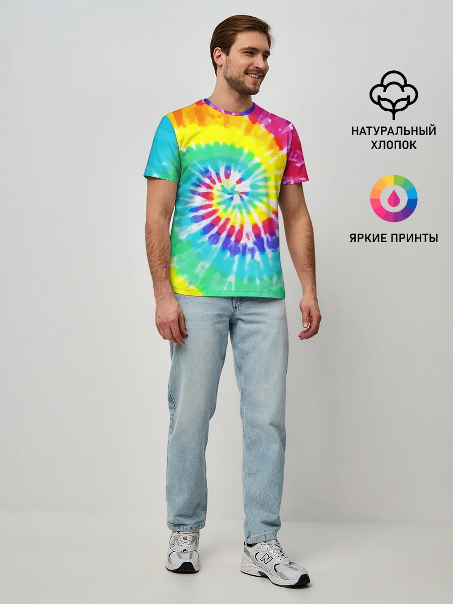 Мужская базовая футболка / TIE-DYE СТЕНА