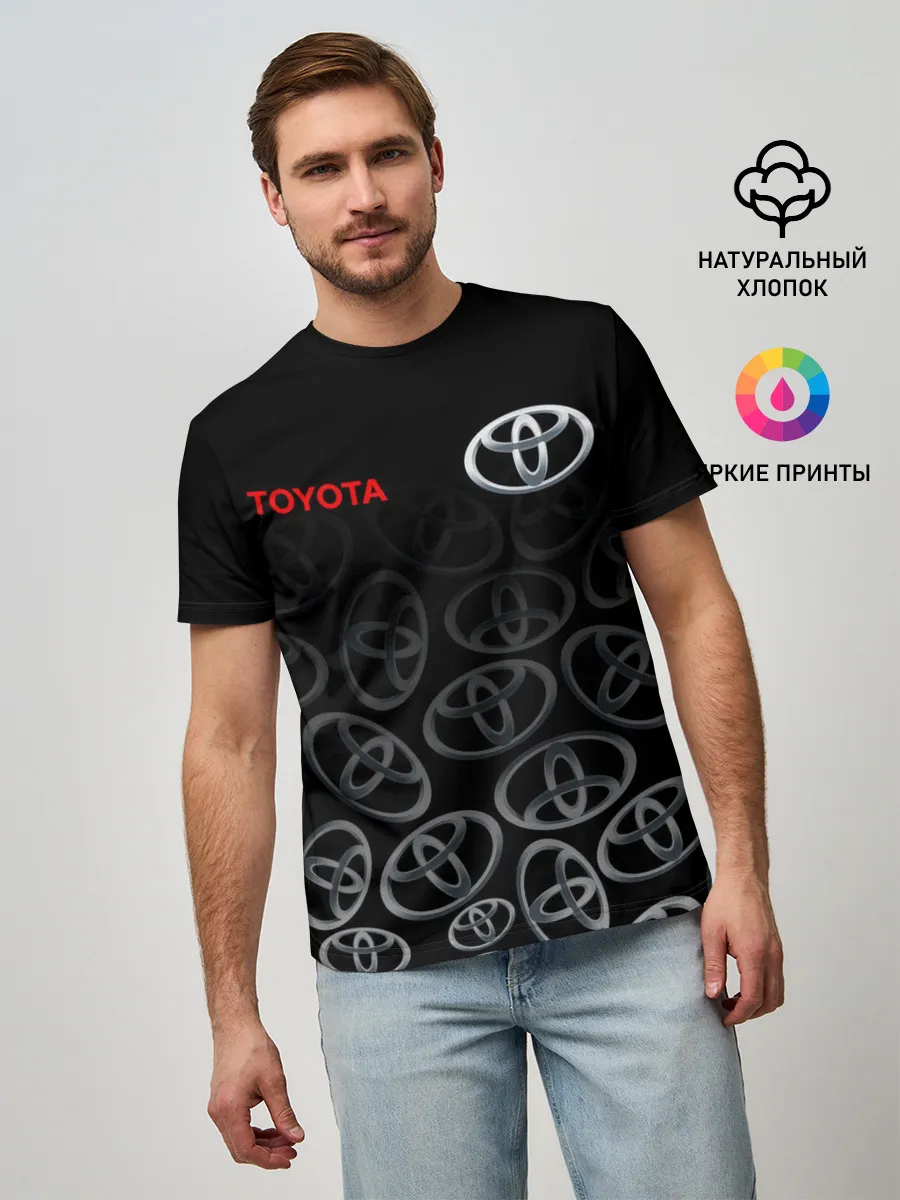 Мужская базовая футболка / TOYOTA SPORT / LOGOBOMBING