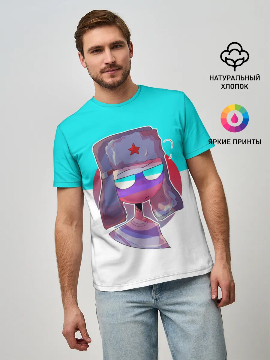 Мужская базовая футболка / CountryHumans - Россия