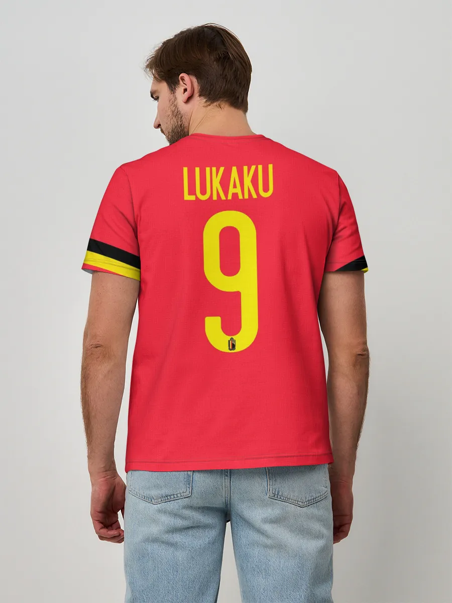 Мужская базовая футболка / Lukaku home EURO 2020