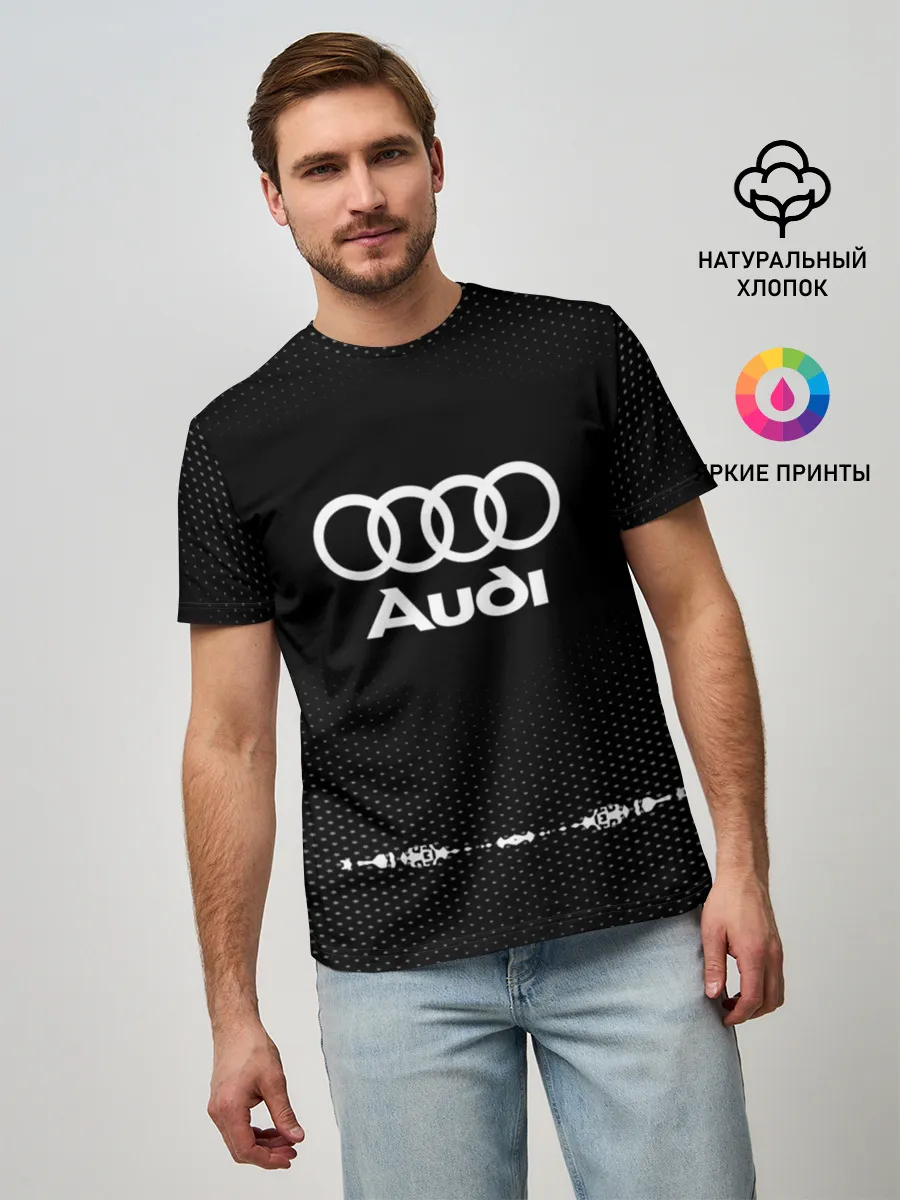 Мужская базовая футболка / Audi sport auto abstract