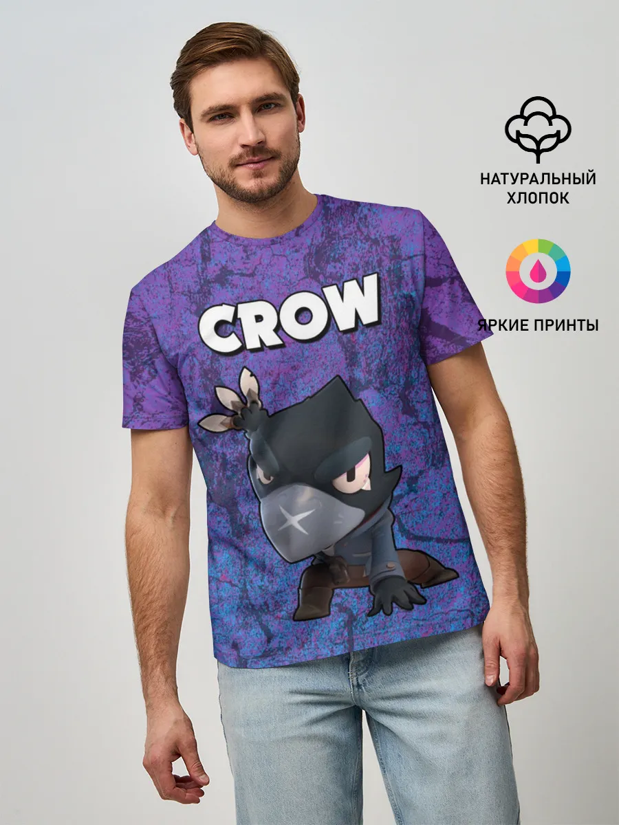 Мужская базовая футболка / BRAWL STARS CROW