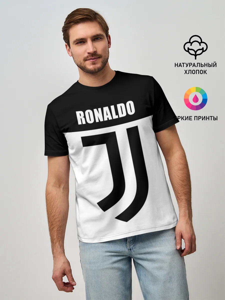 Мужская базовая футболка / Ronaldo Juventus