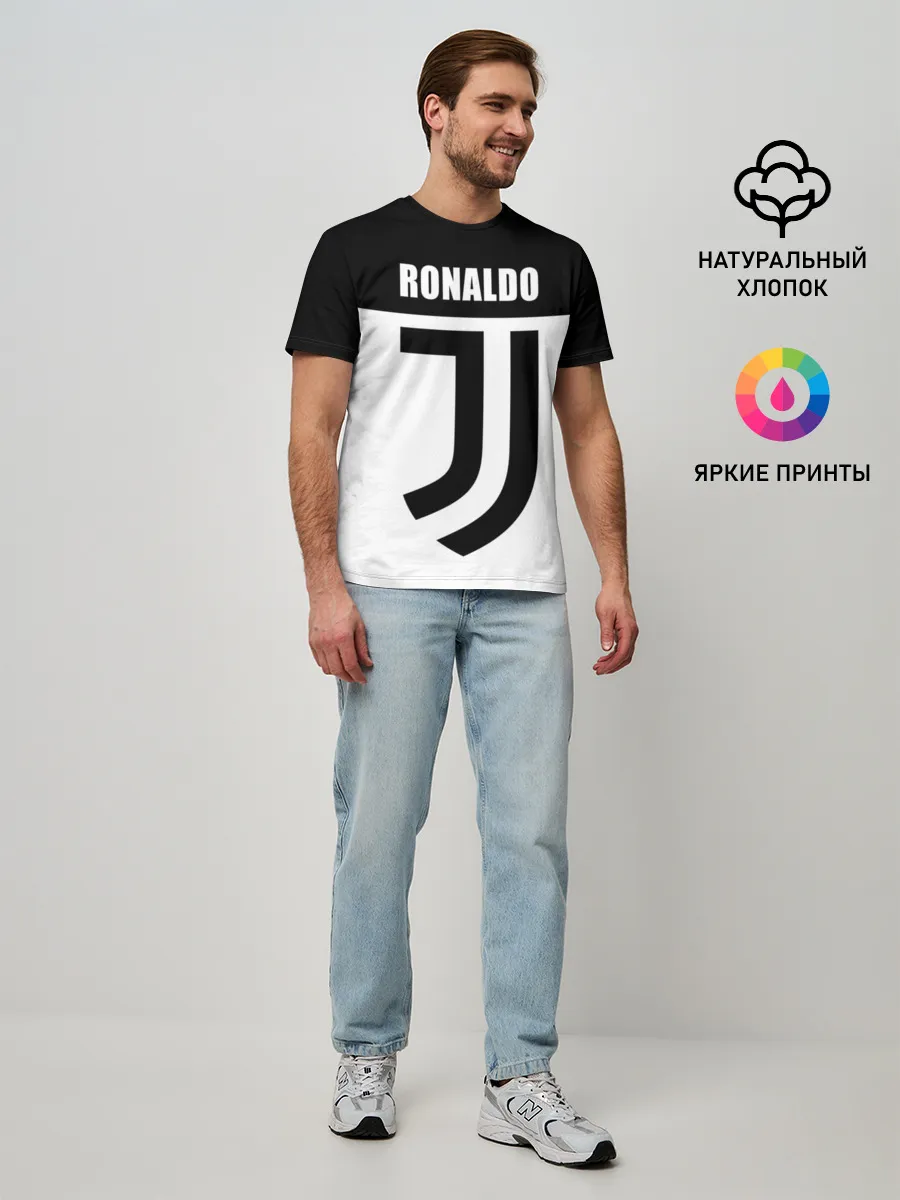 Мужская базовая футболка / Ronaldo Juventus