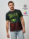 Мужская базовая футболка / Truck neon