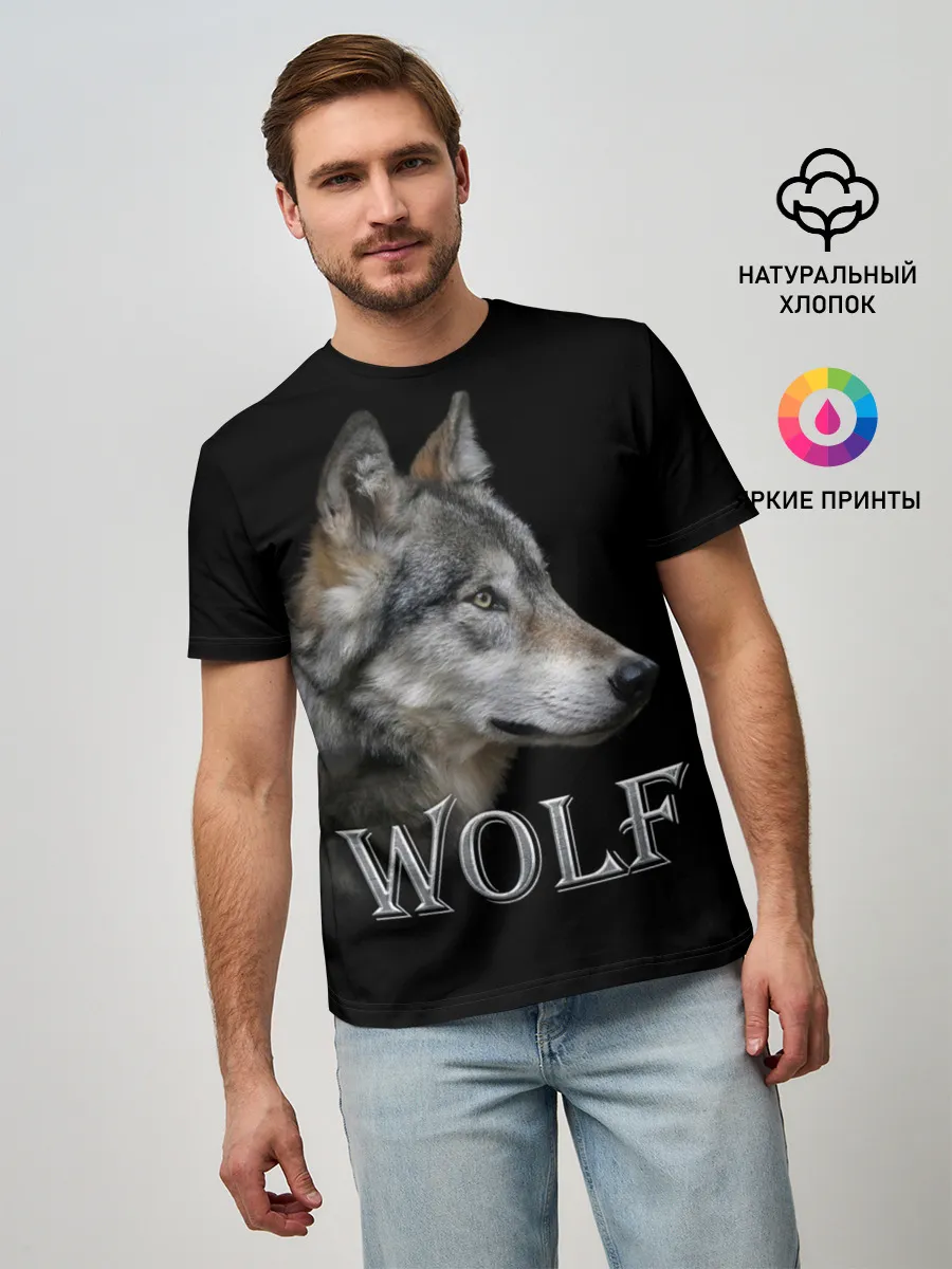 Мужская базовая футболка / Wolf