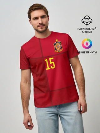 Мужская базовая футболка / Ramos home EURO 2020