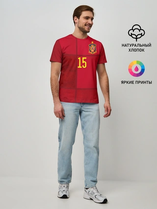 Мужская базовая футболка / Ramos home EURO 2020