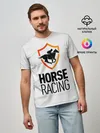 Мужская базовая футболка / Horse racing