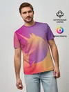 Мужская базовая футболка / Unicorn gradient