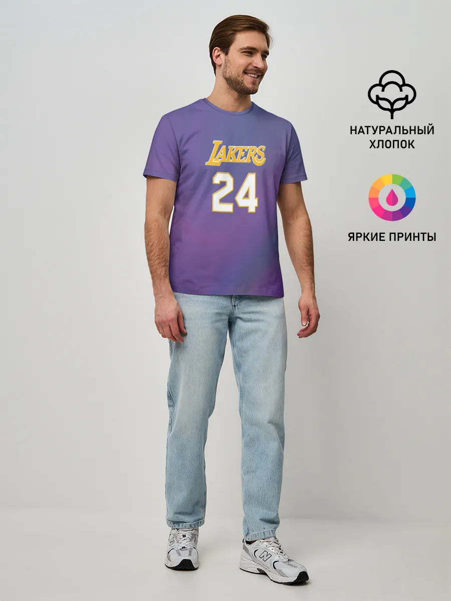 Мужская базовая футболка / Los Angeles Lakers / Kobe Brya