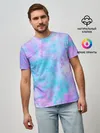 Мужская базовая футболка / Мрамор Tie Dye