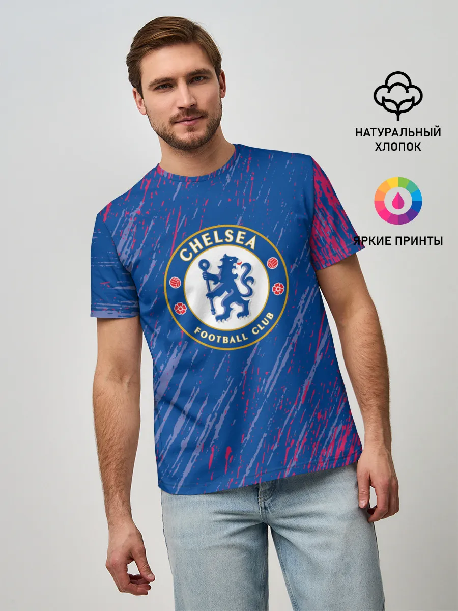 Мужская базовая футболка / Chelsea: Logo.