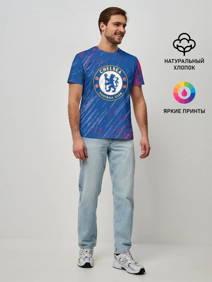 Мужская базовая футболка / Chelsea: Logo.