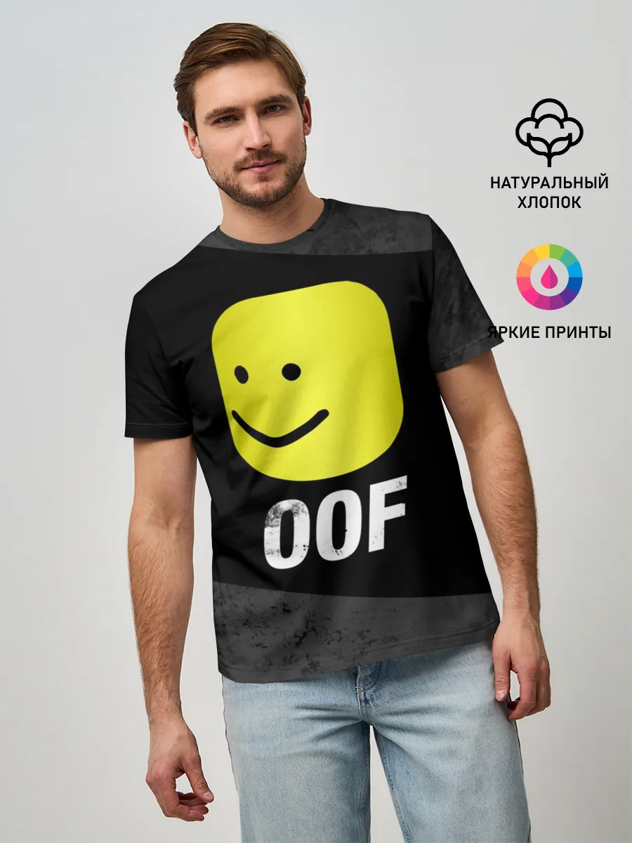 Мужская базовая футболка / Roblox OOF Мем