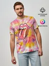 Мужская базовая футболка / Rolling Stones tie-dye