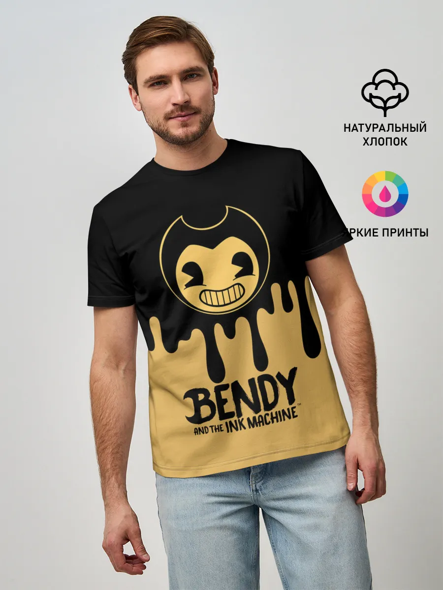 Мужская базовая футболка / Bendy And The Ink Machine