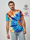 Мужская базовая футболка / Tie dye