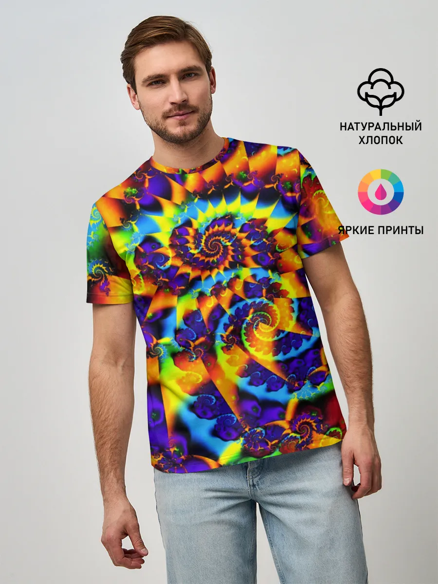 Мужская базовая футболка / TIE-DYE COLOR