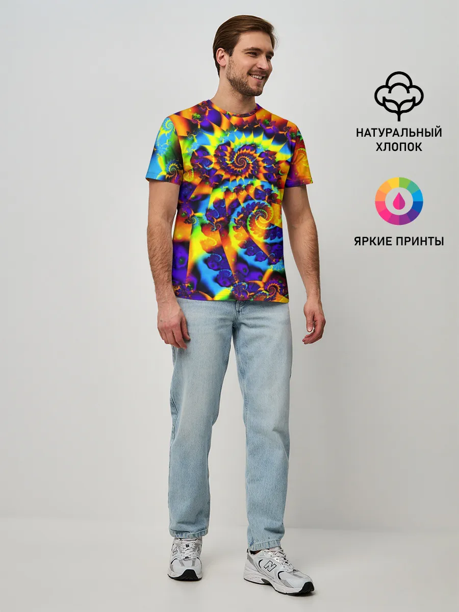 Мужская базовая футболка / TIE-DYE COLOR