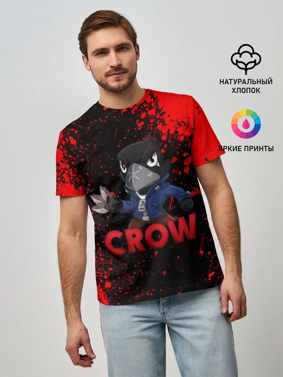 Мужская базовая футболка / Brawl Stars CROW