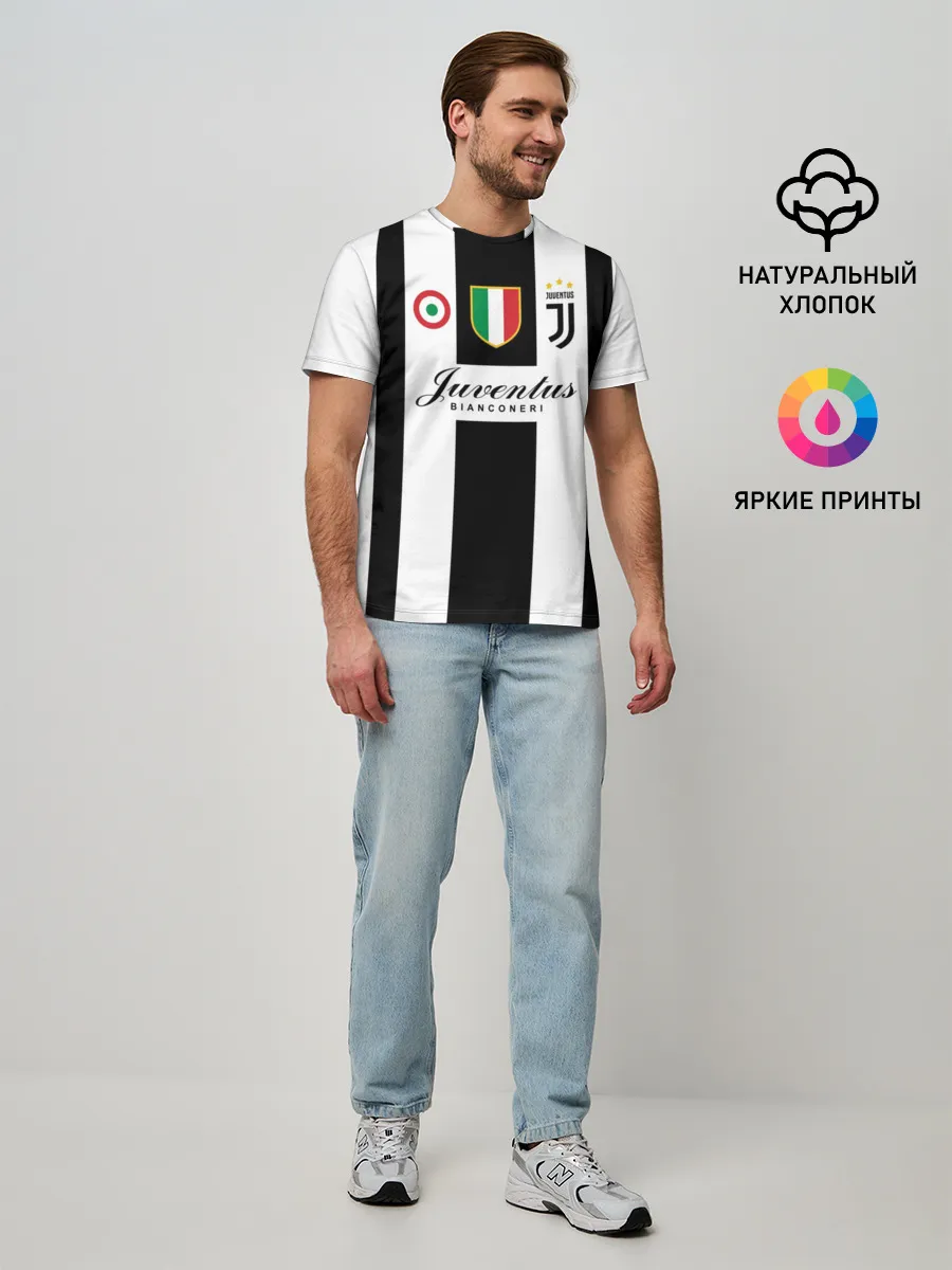 Мужская базовая футболка / JUVENTUS BIANCONERI