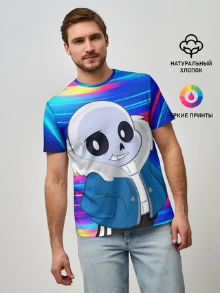 Мужская базовая футболка / Sans undertale | Санс