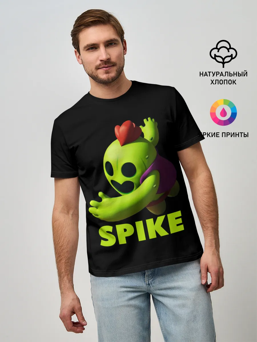 Мужская базовая футболка / Brawl Stars Spike