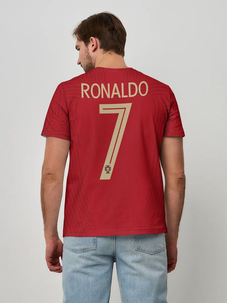 Мужская базовая футболка / Ronaldo home EURO 2020