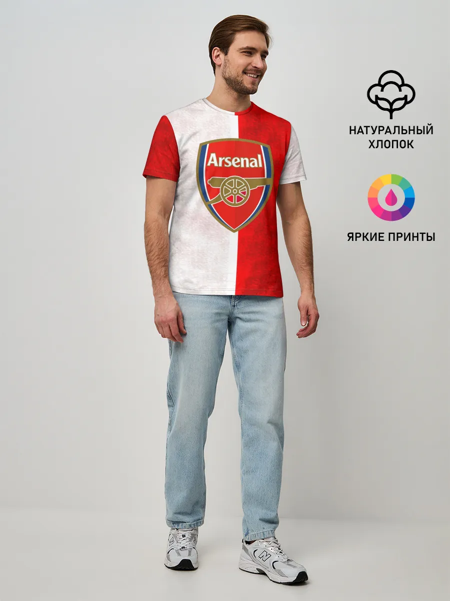 Мужская базовая футболка / FC Arsenal 3D