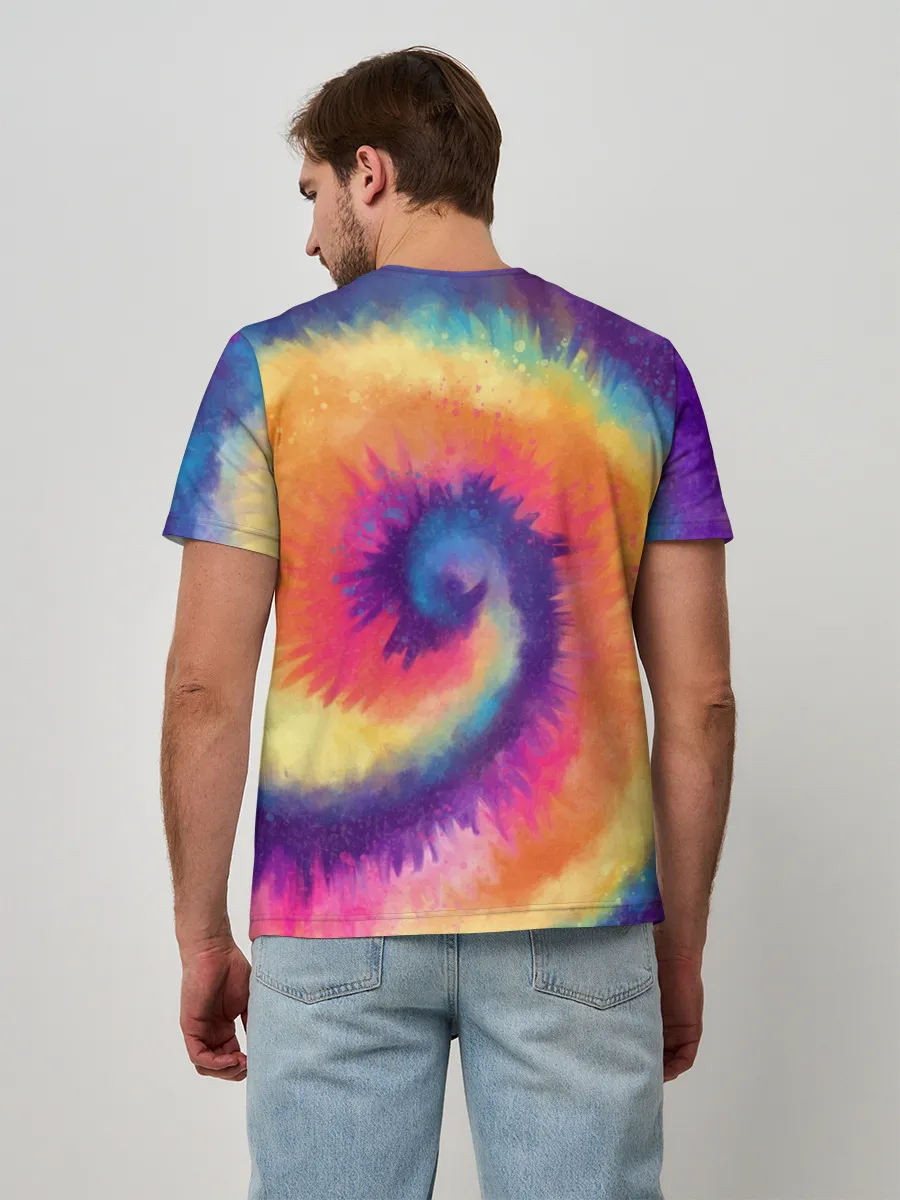 Мужская базовая футболка / TIE-DYE MULTICOLOR