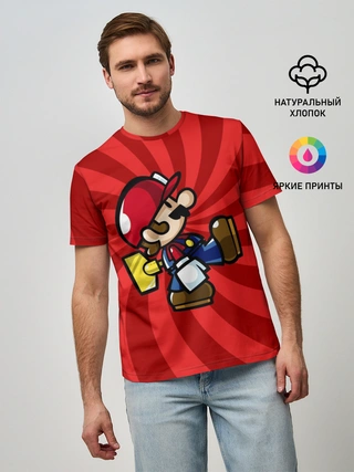 Мужская базовая футболка / Mario