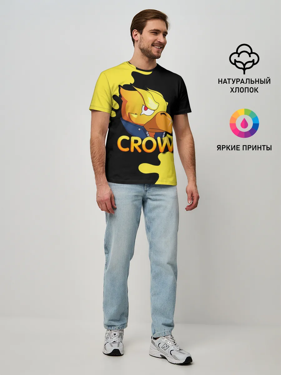 Мужская базовая футболка / Crow (Brawl Stars)