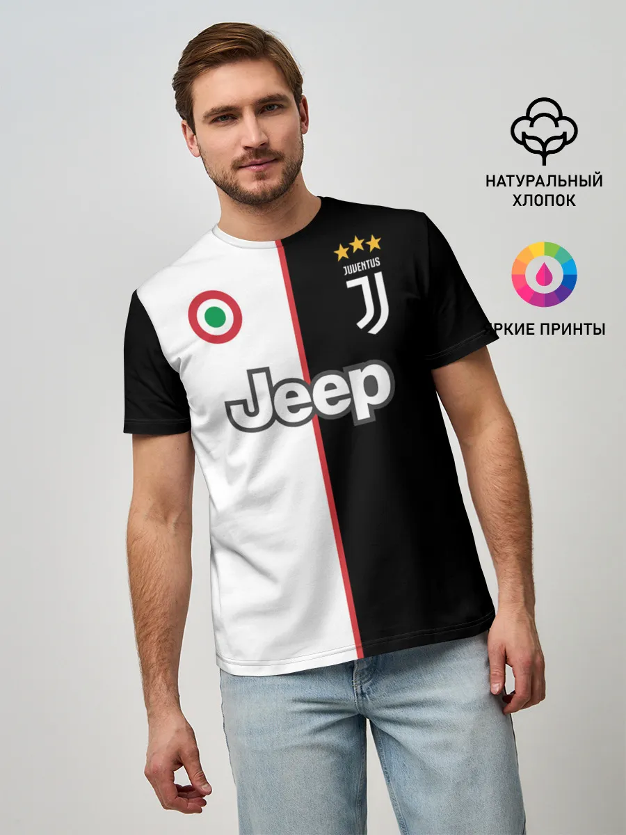 Мужская базовая футболка / Ronaldo Juventus Home 19/20