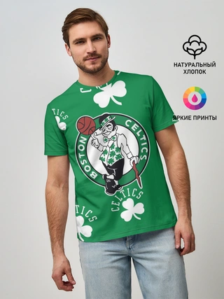 Мужская базовая футболка / Boston celtics, nba