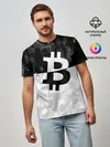 Мужская базовая футболка / BITCOIN Black Collection