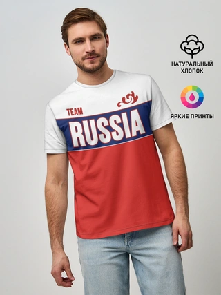 Мужская базовая футболка / Team Russia