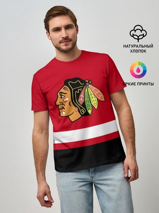 Мужская базовая футболка / Chicago Blackhawks