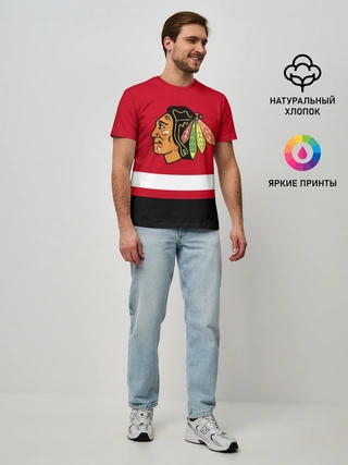 Мужская базовая футболка / Chicago Blackhawks