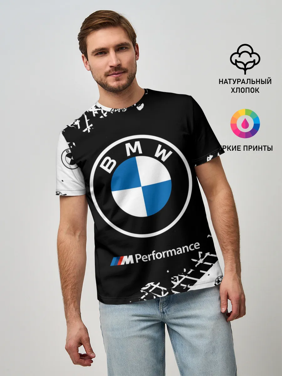 Мужская базовая футболка / BMW / БМВ