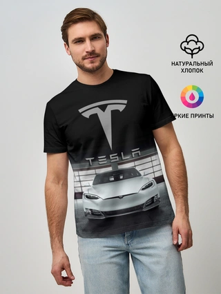 Мужская базовая футболка / TESLA