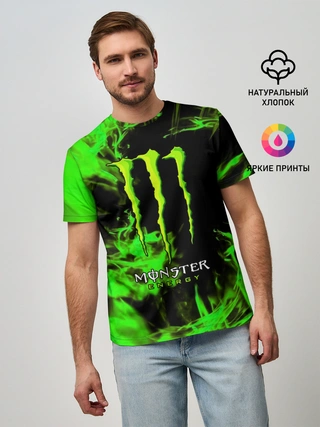 Мужская базовая футболка / MONSTER ENERGY