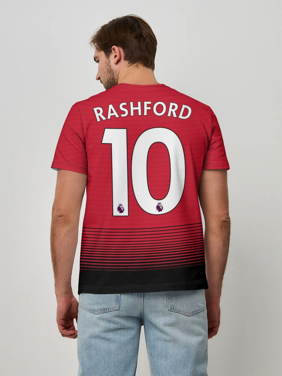 Мужская базовая футболка / Rashford home 18-19