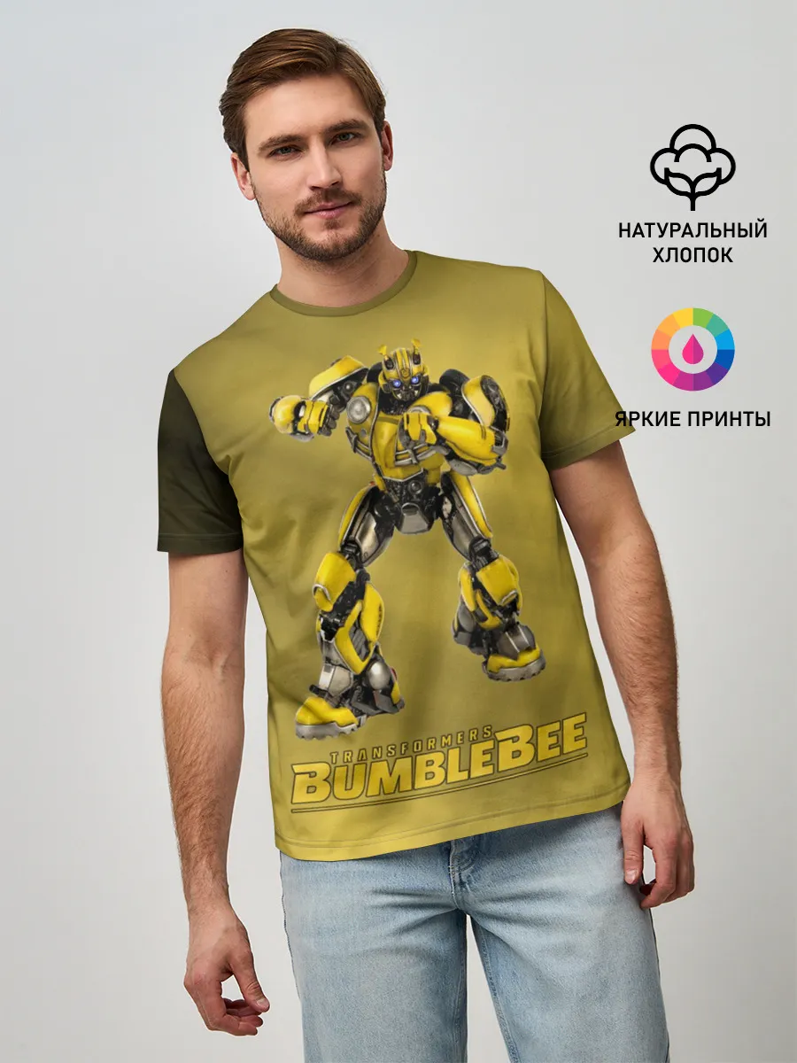 Мужская базовая футболка / Bumblebee -3-