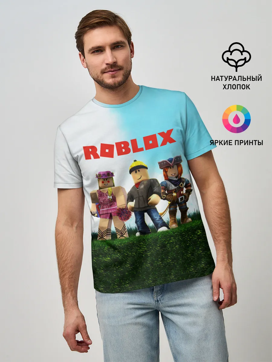 Мужская базовая футболка / ROBLOX